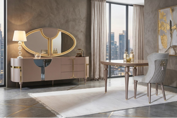 Konsole Möbel Holzschrank Spiegel Kommode Schrank Luxus Kommoden Schrank Regal