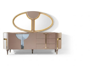 Konsole Möbel Holzschrank Spiegel Kommode Schrank Luxus Kommoden Schrank Regal