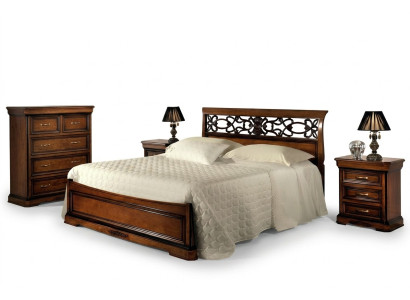 Bett 2x Nachttisch Schlafzimmer Set Tisch Betten Komplett Holz Set Barock 3tlg.