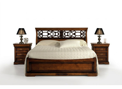 Bett Möbel für Schlafzimmer Doppelbett Holzbett Designbett Vaccari cav giovanni