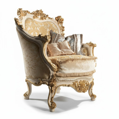 Klassischer Sessel Sofa Couch Stuhl Fernseh Clubsessel Italienische Möbel Neu