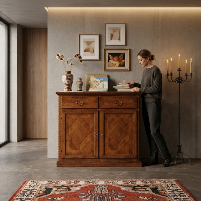 Kommode Schubladen Holz Sideboard Schrank Schränke Massiv Kommode Wohnzimmer Neu