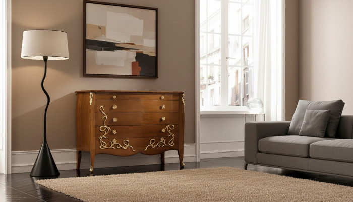 Kommode Anrichte Sideboard Braun Massiv Sideboards Holz Schrank Möbel Kommoden