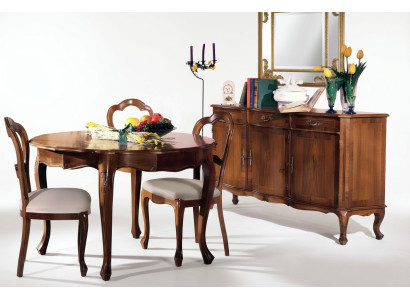 Schrank Wohn Zimmer Regal Luxus Holz Design Kommode Anrichte Side Braun Möbel