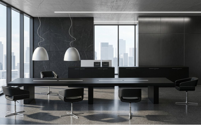 Tisch Büro Design Holz Besprechungs Konferenztisch Bürotisch Arbeitstisch Tische