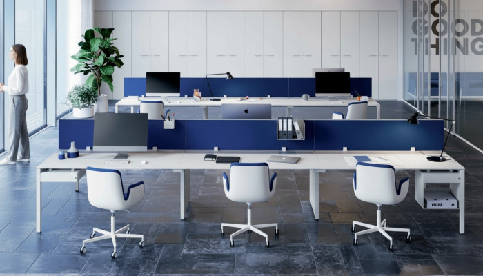 Arbeitstisch Counter 6 Personen Bürotisch Arbeitszimmer Büromöbel Tisch Tische