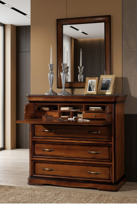 Anrichte holz Schubladenschrank Kommode mit 3 Schubladen Sideboard Schränke