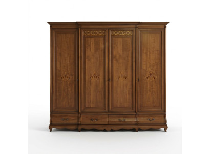 Massiv Holz Kleiderschrank Möbel Schrank Schlafzimmer Schränke Made in Italy Neu