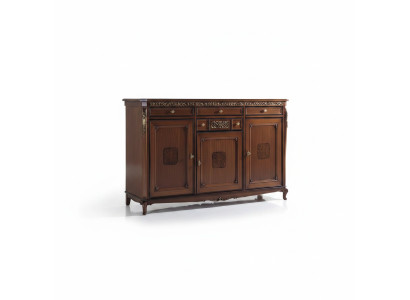 Kommode Anrichte Sideboard Braun Massiv Holz Schrank Möbel Kommoden Sideboards
