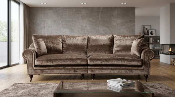 Sofa 4 Sitzer XXL Couch Sitz Polster Sofas Couchen Wohnzimmer Design Big