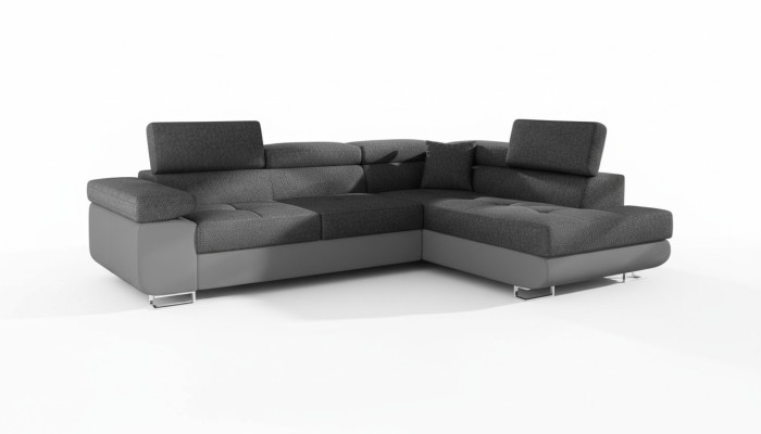 Eck Stoff Ecksofa L-Form Sofa Couch Design Couch Polster Textil Modern Textil