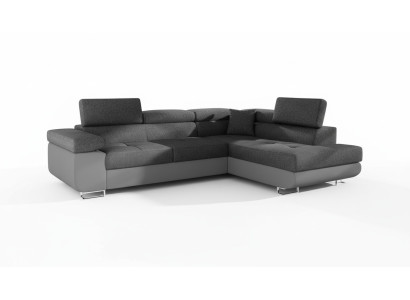 Eck Stoff Ecksofa L-Form Sofa Couch Design Couch Polster Textil Modern Textil