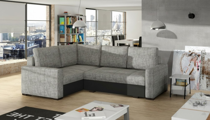 Ecksofa L Form Sofa Couch Polster Ecksofas Wohnlandschaft Ledersofa Möbel Stoff