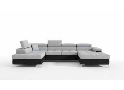 Stoff U-Form Couch Wohnlandschaft Ecksofa Garnitur Design Modern Sofa Modern Neu