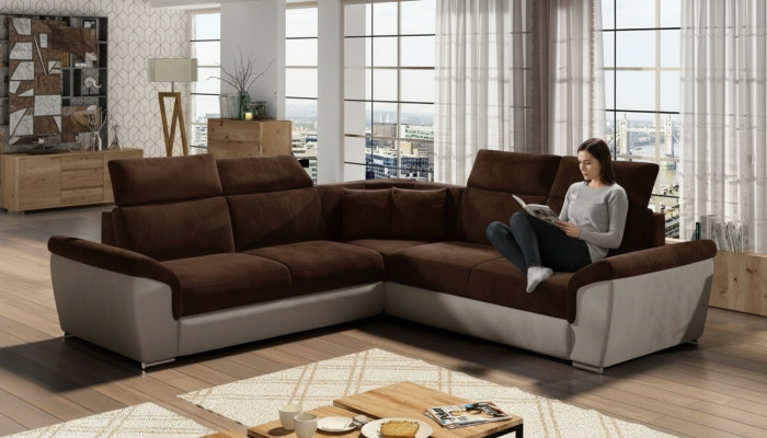Ecksofa L-Form Wohnlandschaft Designer Sofa Couch Polster Sitz Garnitur Sofas