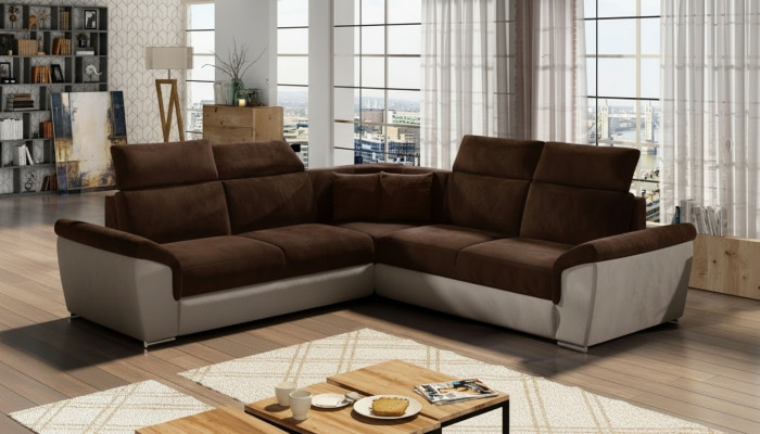 Ecksofa L-Form Wohnlandschaft Designer Sofa Couch Polster Sitz Garnitur Sofas