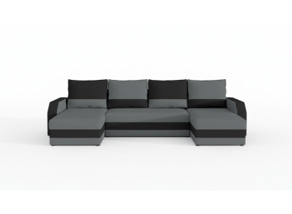 Eck Stoff Ecksofa U-Form Sofa Couch Design Couch Polster Textil Modern Textil