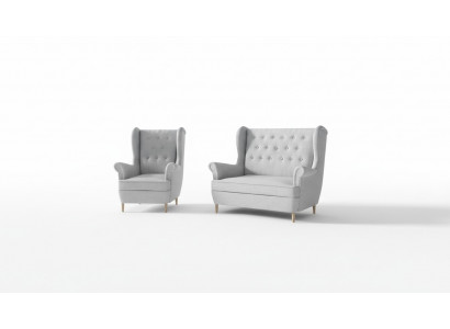 Chesterfield Couch Polster 2+1 Sitzer Polstermöbel Couchen Sofagarnitur Sofas
