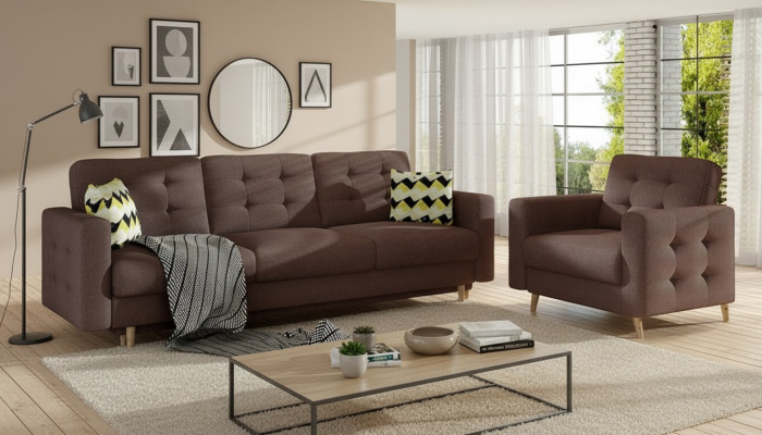 Chesterfield Couch Polster 3+1 Sitzer Polstermöbel Sofagarnitur Couchen Sofas