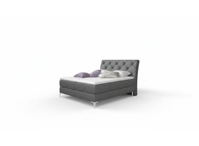 Designer Bett Schlafzimmer Betten Textil Hotel Polster Chesterfield Boxspring