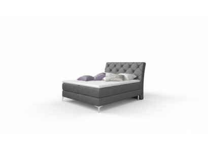 Designer Bett Schlafzimmer Betten Textil Hotel Polster Chesterfield Boxspring