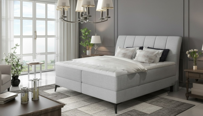 Polsterbett Betten Bett Polster Designer Hotel Doppel Deko Luxus Design