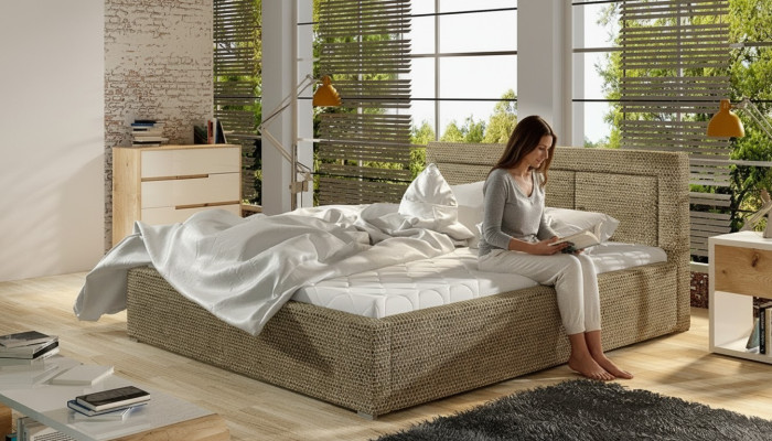 Designer Bett Schlafzimmer Luxus Betten Textil Hotel Luxus Polster