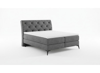 Chesterfield Silber Polsterbett Doppelbett Betten Big XXL Designer Luxus