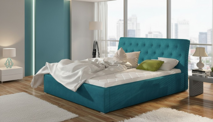 Polsterbett Betten Bett Hotel Polster Designer Doppel Deko Luxus Design