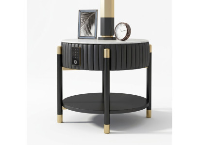 Beistelltisch Nachttisch Sofatisch Couchtische Kaffeetisch Finger Scan System