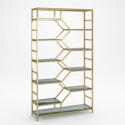 Metall Regal Trennwand Designer Luxus Regale Gold Schrank 3tlg