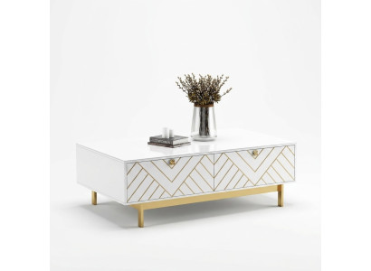 Edler Hochglanz Couchtisch Tisch Edelstahl Sofa Beistelltisch USA Luxus