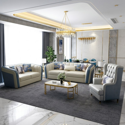 Designer Couch Polster Sitz Garnitur Sofa Garnituren 3+2+1 Sitzer Sofagarnitur