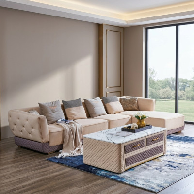 Ecksofa Sofa Couch Polster Eck Sitz Wohnlandschaft Garnitur L Form Möbel