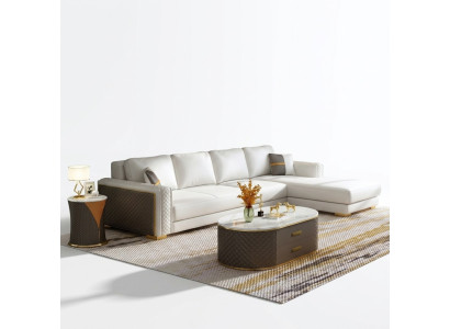 Ecksofa Polster Garnitur Wohnlandschaft L Form Dekor Designer Sofa Couch