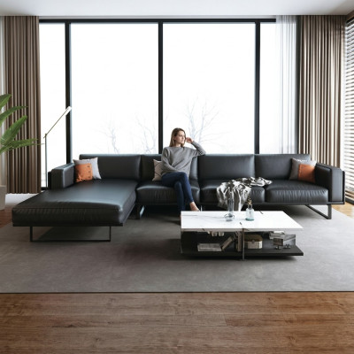 Ecksofa Polster Garnitur Dekor Wohnlandschaft L Form Designer Sofa Couch