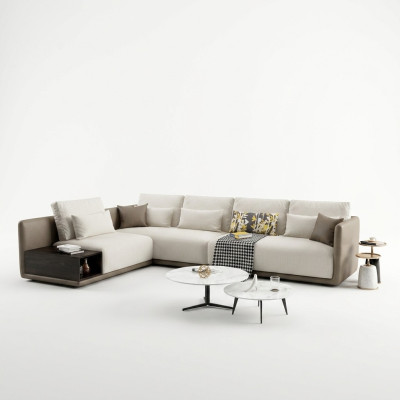 Designer Ledersofa Ecksofa Polster Eck Couch Sitz Eck Deko L Form Garnitur