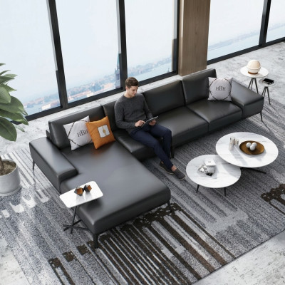 Ecksofa Polster Dekor Garnitur Wohnlandschaft L Form Designer Sofa Couch
