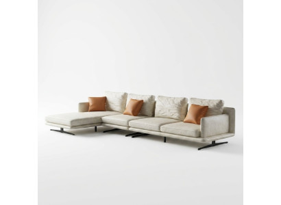 Designer Ledersofa Ecksofa Polster Eck Couch Sitz Deko Eck L Form Garnitur
