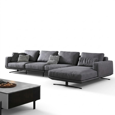 Italienische Stil Wohnzimmer Living Möbel L Form Textil Eckgarnitur Sitzpolster