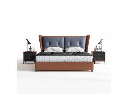 Italienische Schlafzimmer Betten Stil Möbel designer Bett + 2 Nachttische