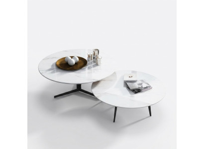 Runde Set 2x Couchtisch Kaffeetisch Beistelltisch Deko Designer Wohnzimmer