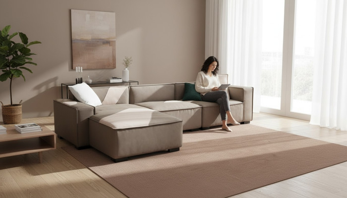 Ecksofa Wohnlandschaft Sofa Couch L Form Polster Couchen Leder Design Italien