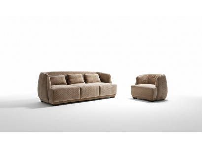 Designer Sofa Sofagarnitur 3+1 Sitzer Couch Polster Garnitur Italienische Möbel