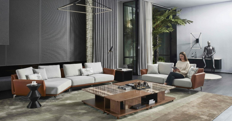 Ecksofa Wohnlandschaft Sofa Couch L Form Polster Couchen Design Garnitur Leder
