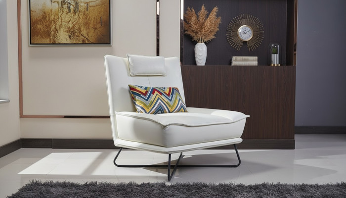 Luxus Stuhl Polster Cocktail Relax Lounge Club Stühle Möbel Design Sessel Weiß