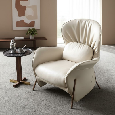 Luxus Stuhl Polster Cocktail Relax Lounge Club Stühle Möbel Design Sessel Leder