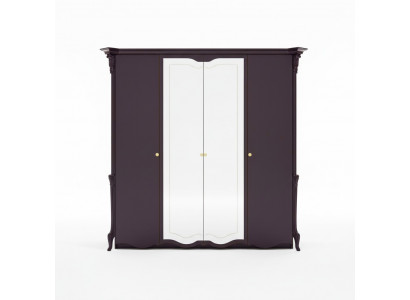 Wunderschöner Kleiderschrank mit Spiegeltüren in edlem italienischen Design