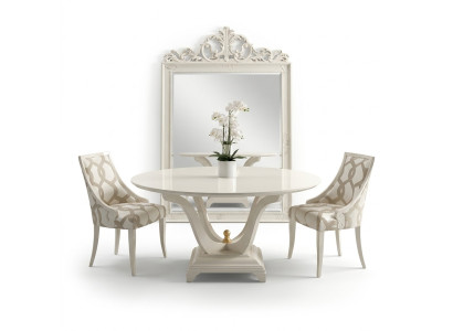 Rund Tisch Ess Zimmer Runde Holz Tische Design Original Möbel Italienische Möbel