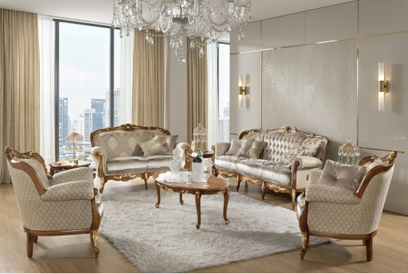 Klassischer Couchtisch Italienische Stol Möbel Wohnzimmer Couch Sofa Tisch Neu